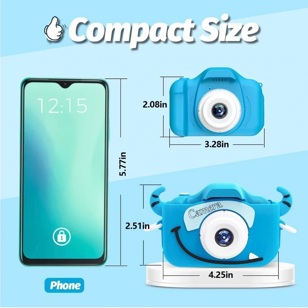 NWT Goopow Kids Camera Toys for 3-8 Year Old Girls/Boys